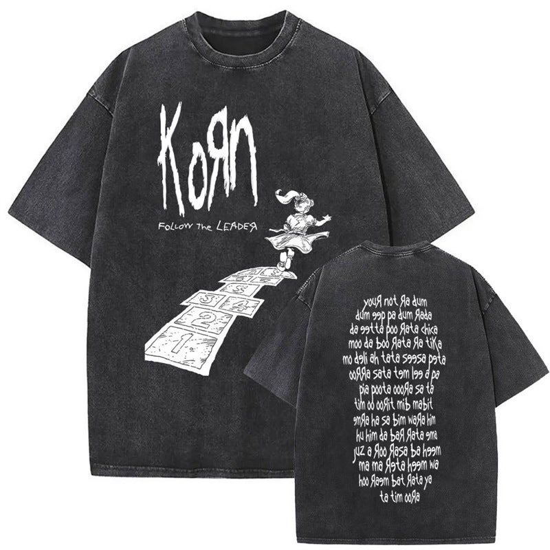 Metalvintagewashedkornrockprintalternativebandnunew - Image 1